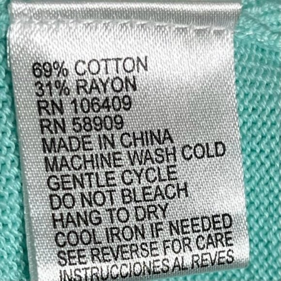 Cremieux Aqua Cotton Blend SS Knit Dress - M - Picture 7 of 8